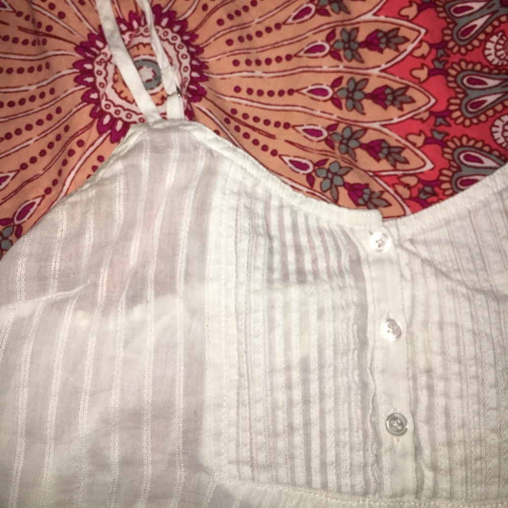 Hollister white striped tank top XS - Picture 2 of 4