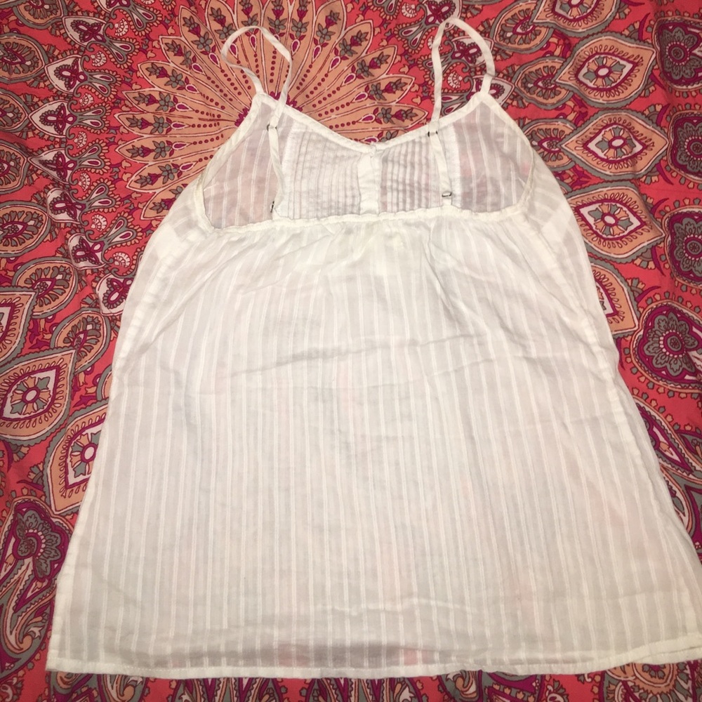 Hollister white striped tank top XS - Picture 3 of 4
