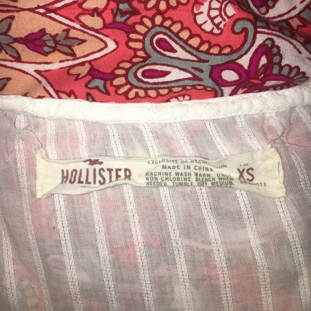 Hollister white striped tank top XS - Picture 4 of 4