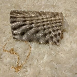 Natasha Gold-Tone minaudiere clutch