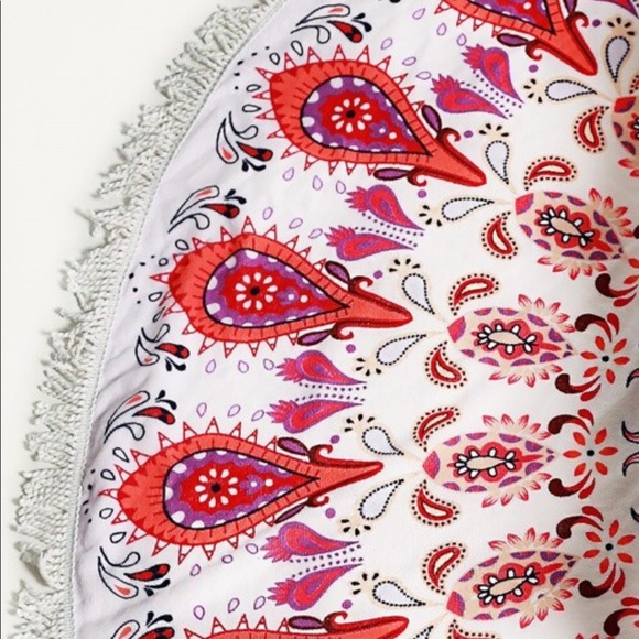 Unique Boho round beach throw - Picture 4 of 7