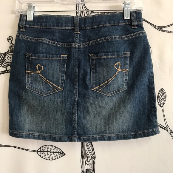 The Childrens Place Blue Denim Jeans Skirt Size 12 - Picture 2 of 3