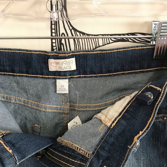 The Childrens Place Blue Denim Jeans Skirt Size 12 - Picture 3 of 3