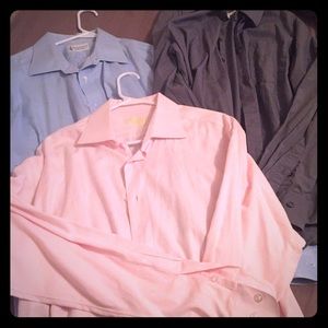 3 men's dress shirts