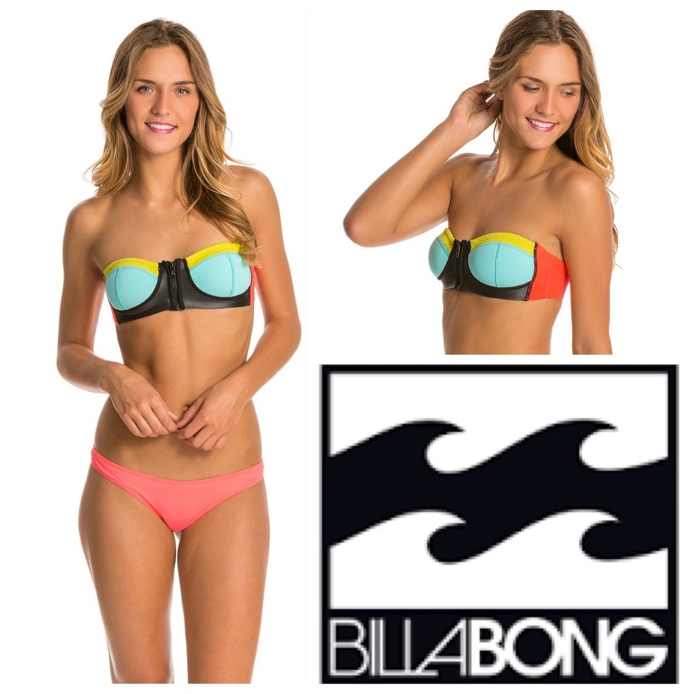 🆕Billabong Stay Salty Bikini Top Heritage Solid - Picture 4 of 8