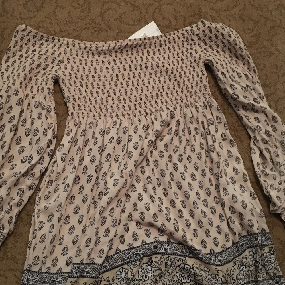 Flowy Blouse with Tied Bell Sleeves