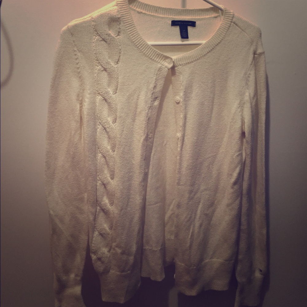 Cream buttoned sweater