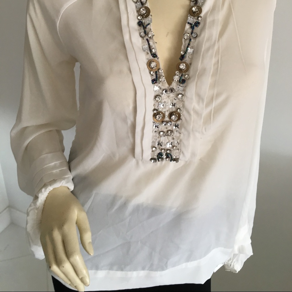 Sinéquanone Designed in Paris tunic with beads