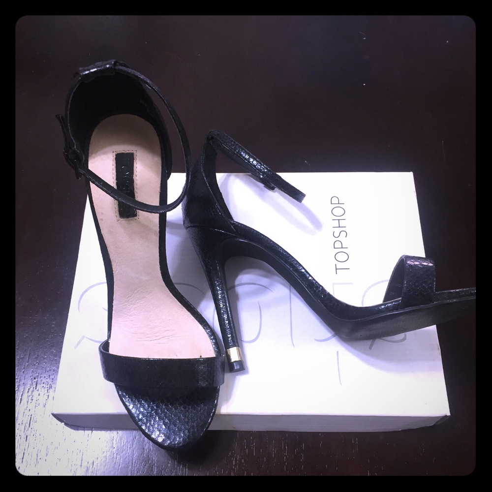 7.5 TopShop Ruby Black Heels