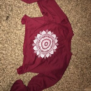 never been worn, cropped sweater from pacsun