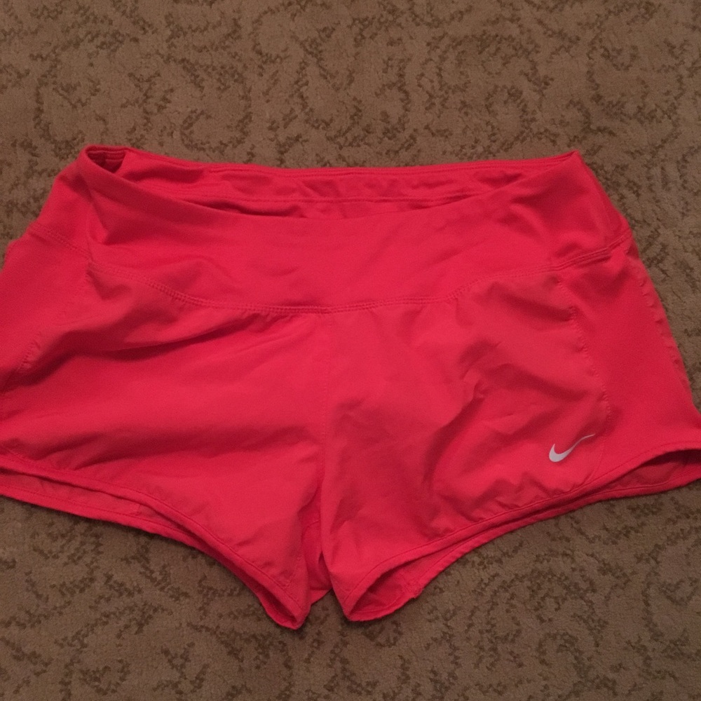 Red NIKE Athletic Shorts