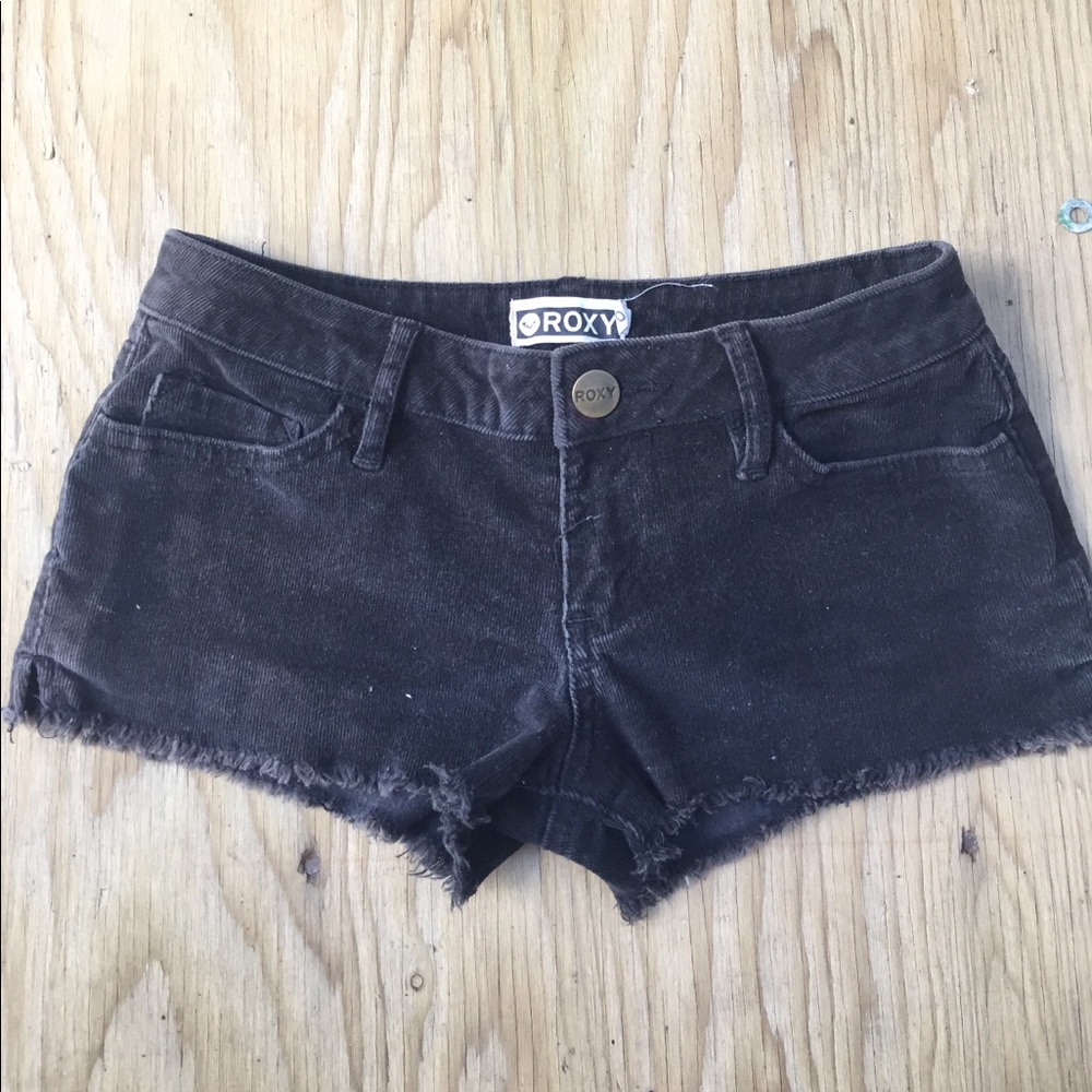 Roxy Black Corduroy Shorts
