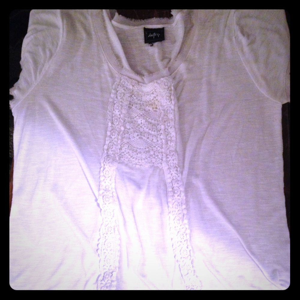 Daytrip white embellished dress shirt