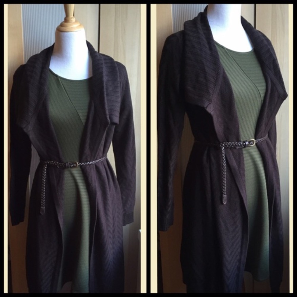 Long cardigan sweater