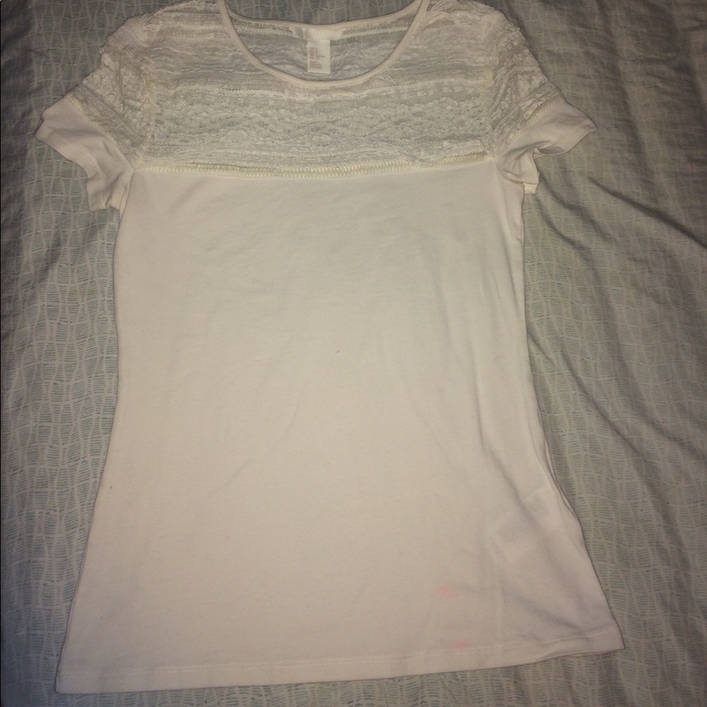 White Top with lace