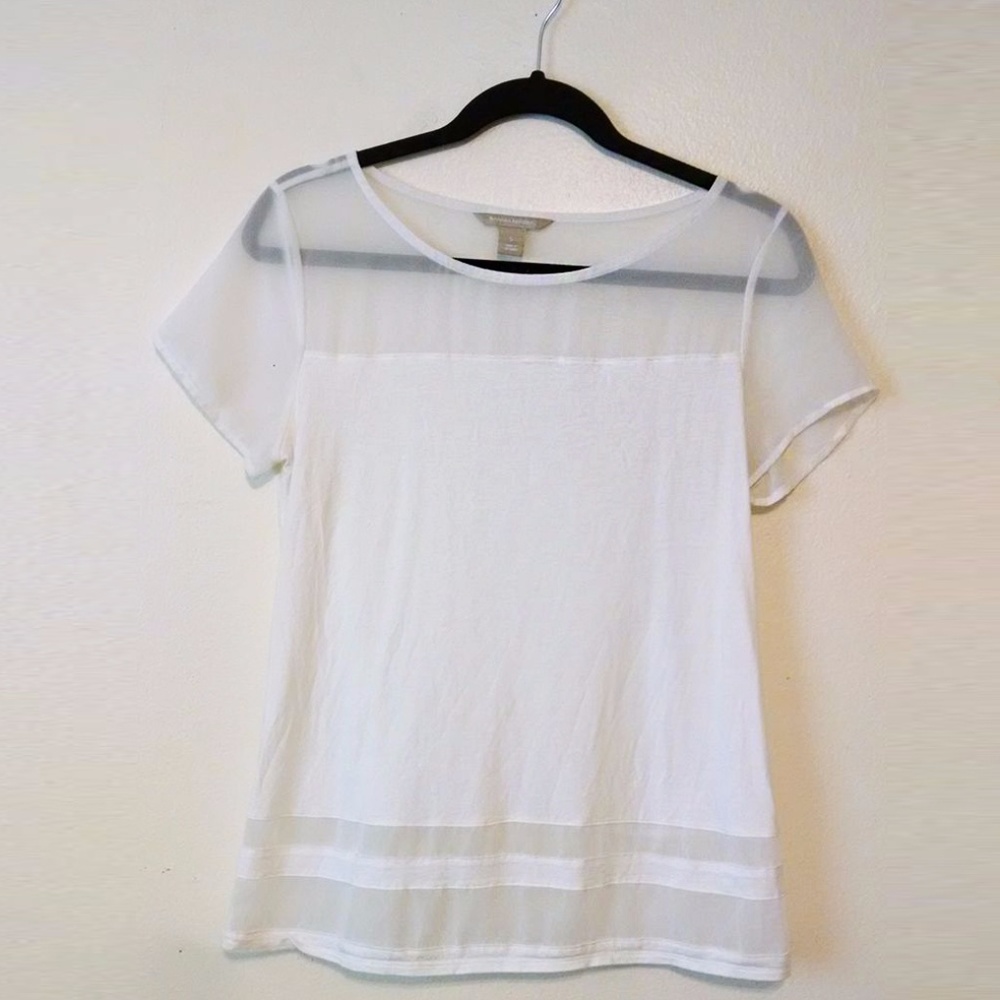 New Without Tags Banana Republic Sheer Panel Top