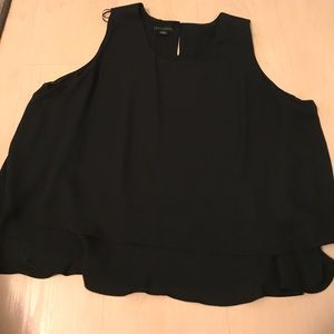 Black tank top blouse