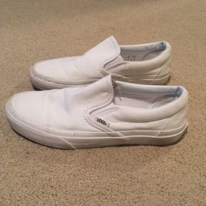 White vans women's size 8