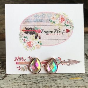 Rose Gold Unicorn Tears Earring