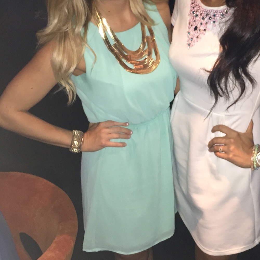 Size small teal dress!