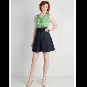 Tropical Wear — Navy Skirt — Size 1XL