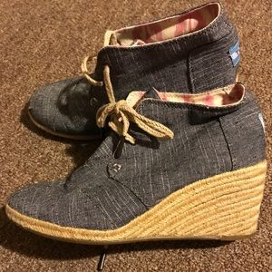 TOMS Denim Booties