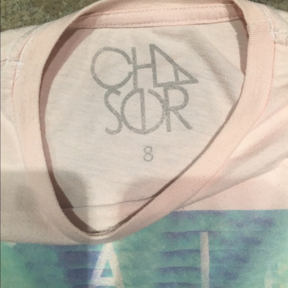 Girls size 8 cropped t-shirt by CHASER KIDS - Picture 2 of 5