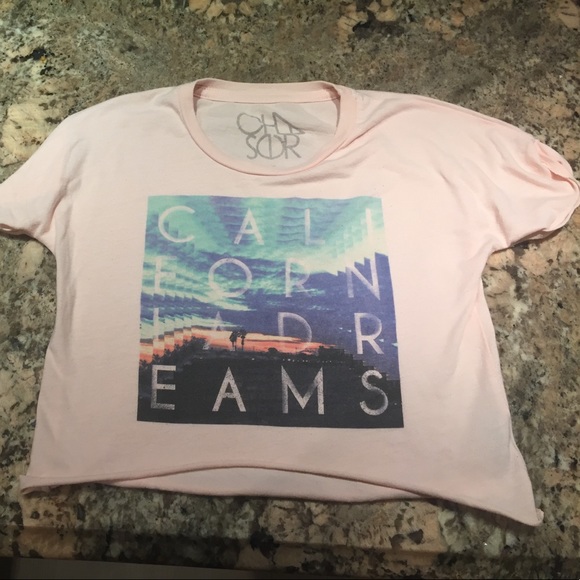 Girls size 8 cropped t-shirt by CHASER KIDS - Picture 3 of 5