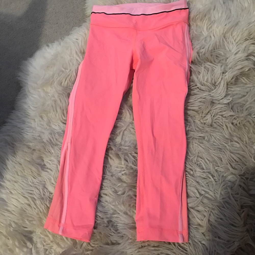 Sherbet pink Lululemon Crops