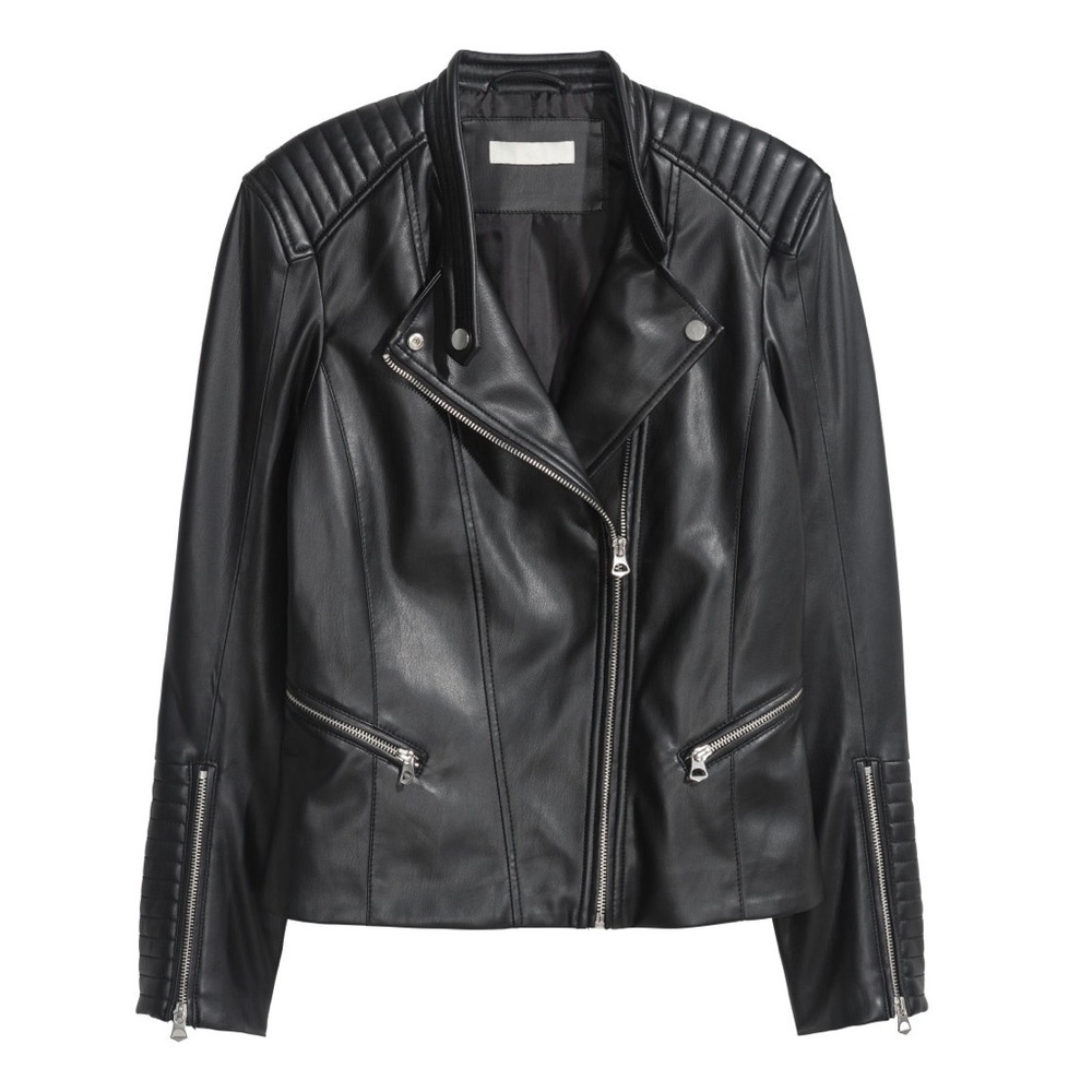 HM biker faux leather jacket