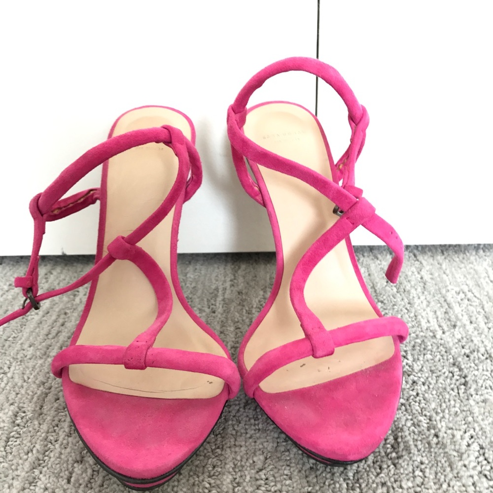 Zara pink high heels