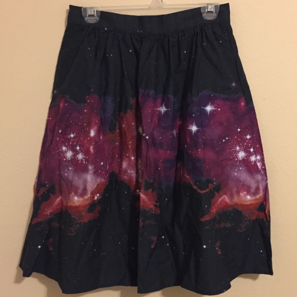 Modcloth galaxy print skirt