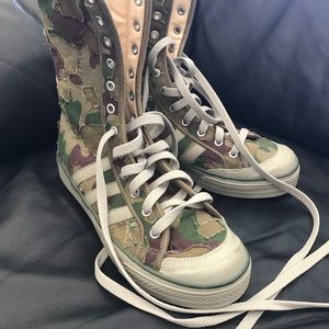 Adidas Originals NIZZA Camouflage Hi Top Sneakers