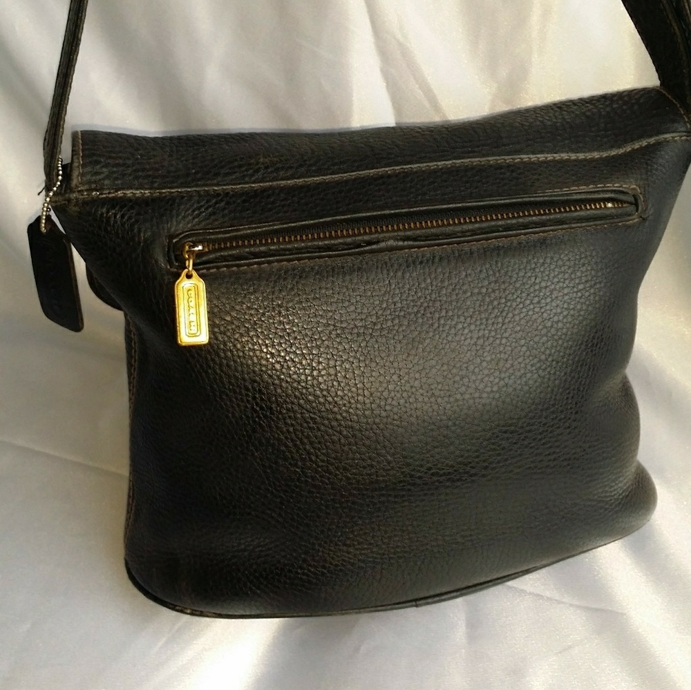 Coach Black Pebbled Leather Sonoma Cross Body Bag