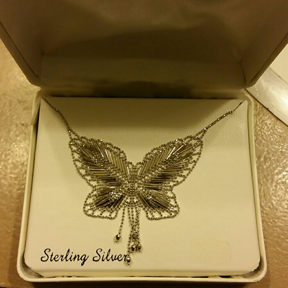 Sterling Silver Butterfly Necklace