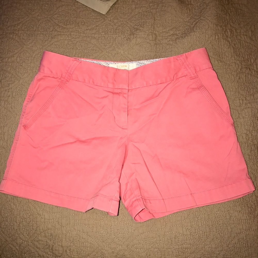 J. Crew salmon chino shorts