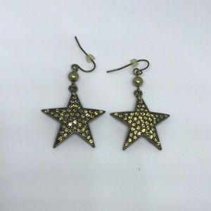 NEW Gold Rhinestones Earrings