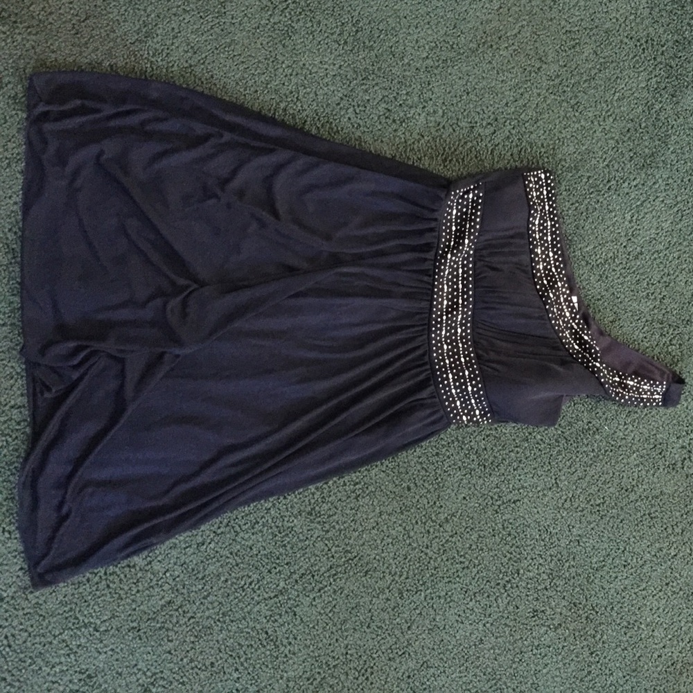 Size Medium Navy Maurice's one shoulder dress