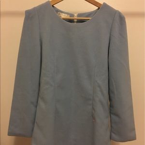 Elegant blue velvet dress