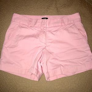 J. Crew light pink chino shorts