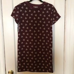 Uniqlo Maroon T-Shirt Dress NWT