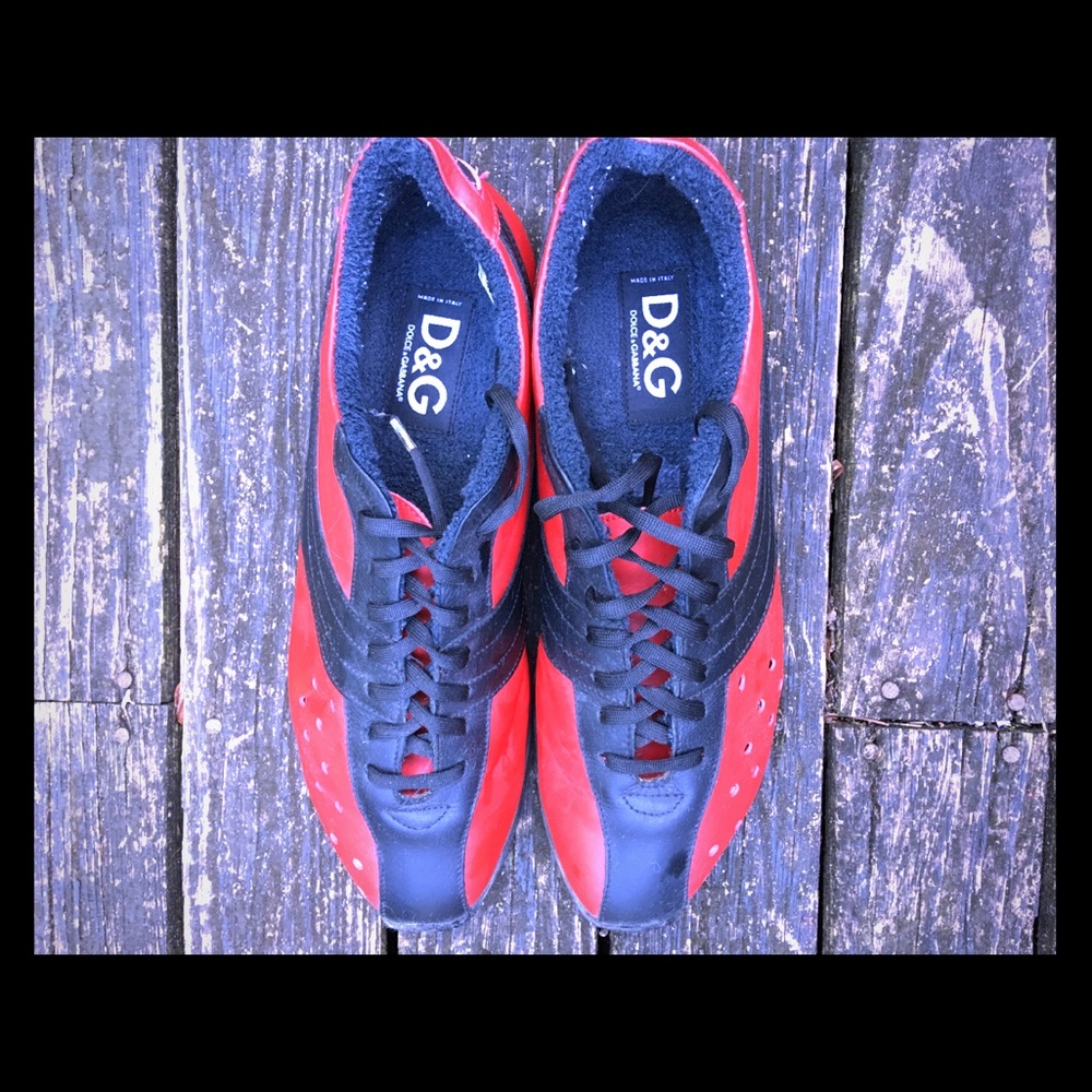 Men Shoes / Red and Black