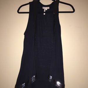 BCBGeneration Black Tank Top Cardigan