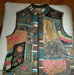 Chicos vest size 1 denim