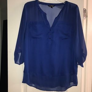 Royal blue henley top