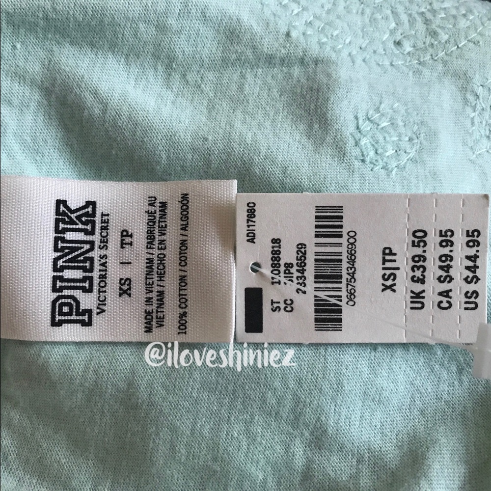 •Victoria's Secret PINK• Bling Campus Crew XS - Picture 4 of 5