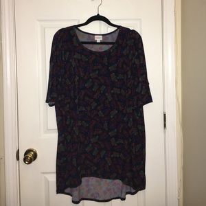 LulaRoe Irma tunic with butterflies