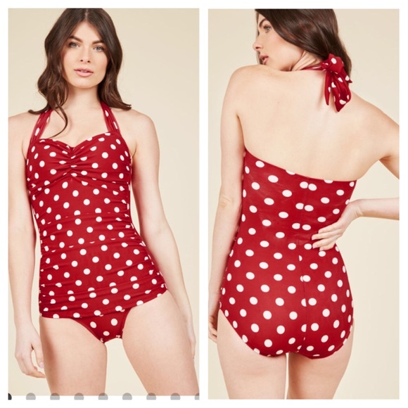 Modcloth Other - Modcloth beach blanket bingo one piece suit size 8