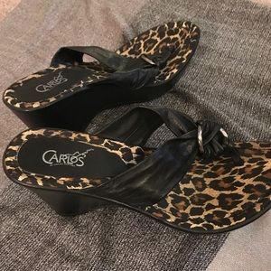 Carlos wedge Sandles.