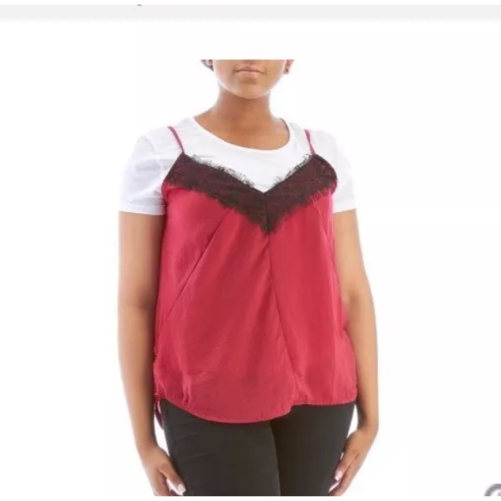 Poof Women's Plus size 2 piece top.  Size: 3X